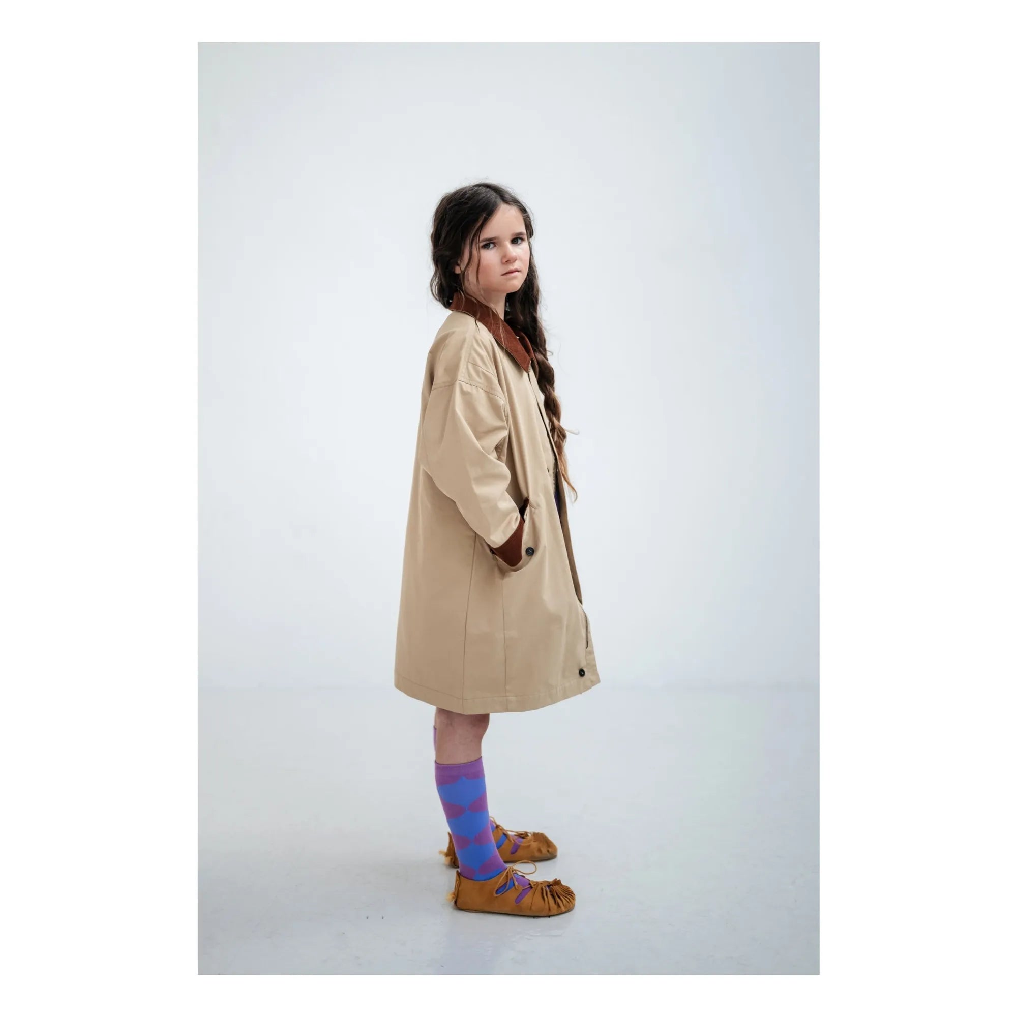 Repose AMS - Losange High Socks | Purple