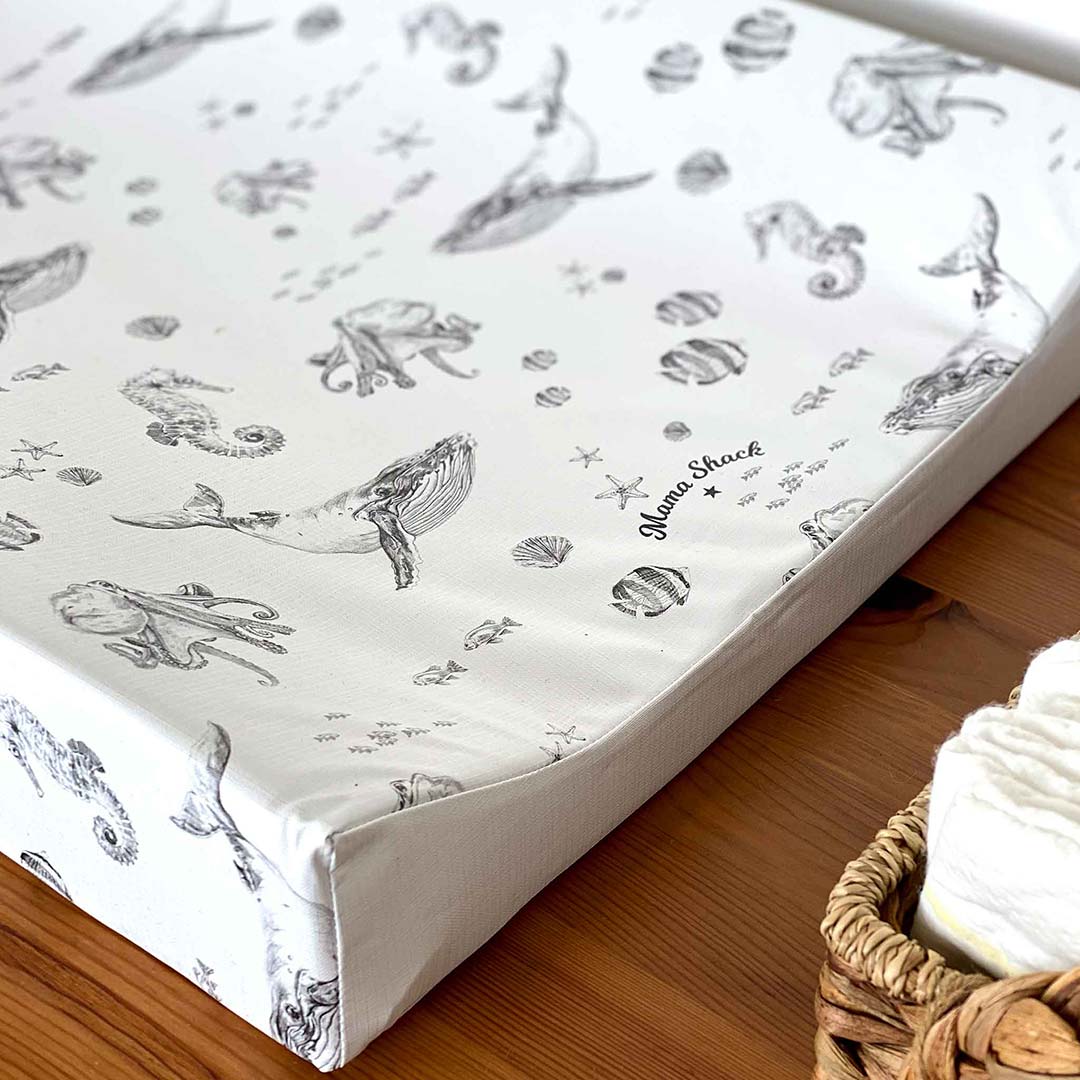 Mama Shack Anti Roll Changing Mat - Under the Sea-Changing Mats- | Natural Baby Shower
