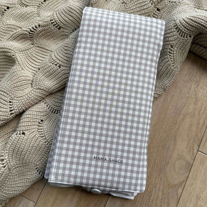 Mama Shack Foldable Travel Changing Mat - Greige Gingham-Travel Changing Mats-Greige Gingham-One Size | Natural Baby Shower