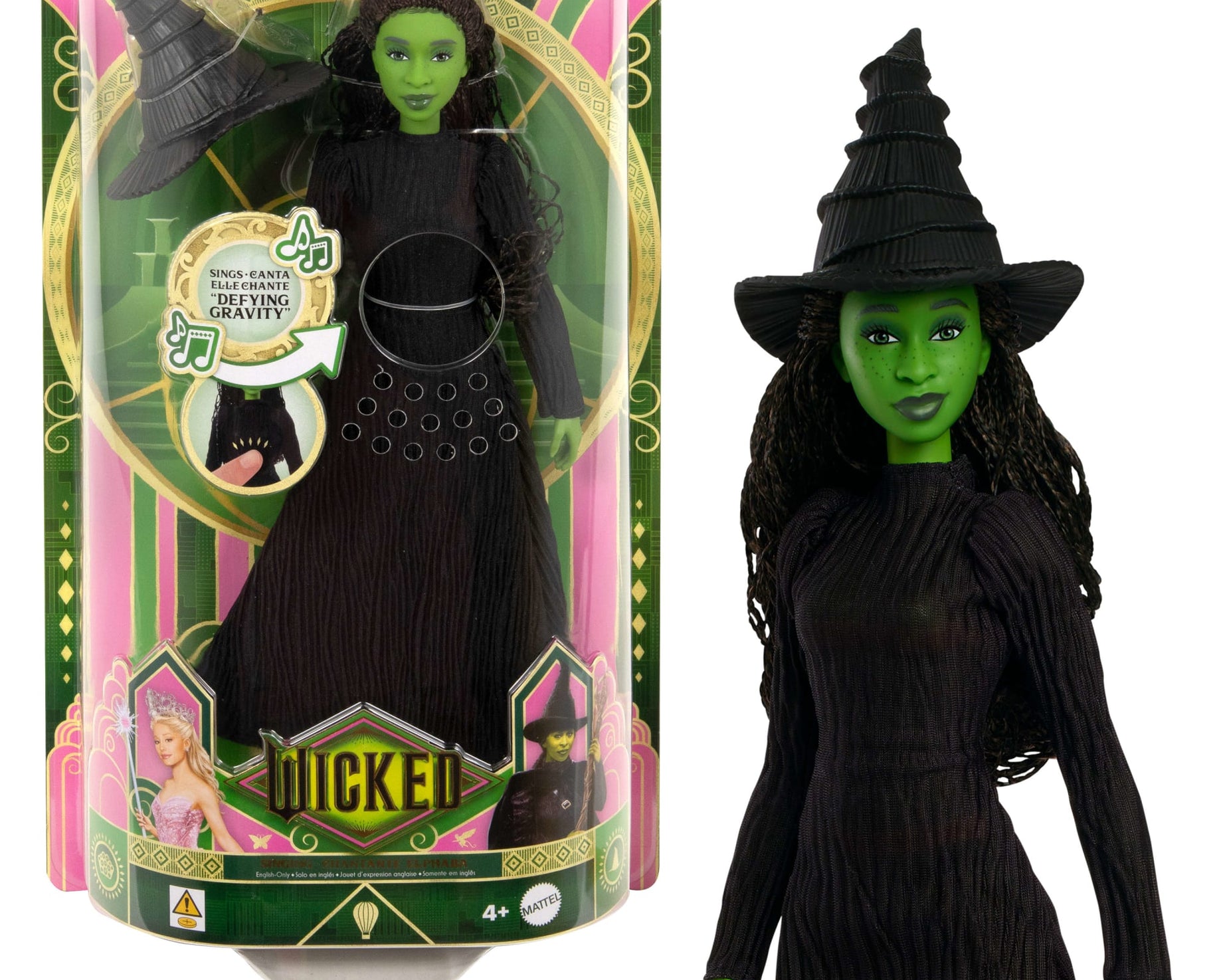 Mattel - Wicked Elphaba Singing Sound Collectible Toy Doll