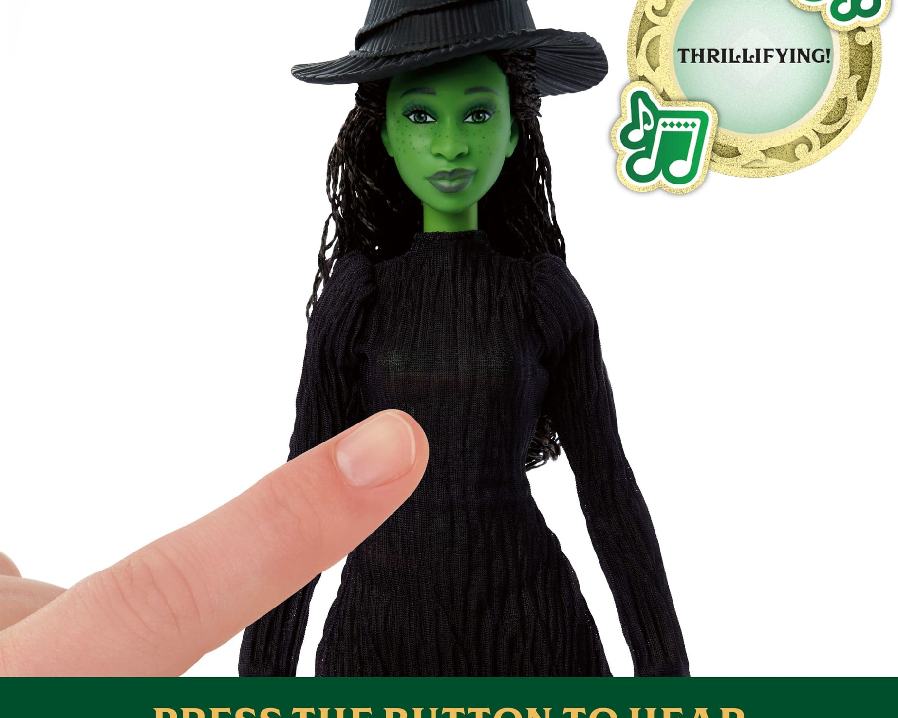 Mattel - Wicked Elphaba Singing Sound Collectible Toy Doll