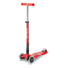Micro - Maxi Foldable LED Scooter | Red