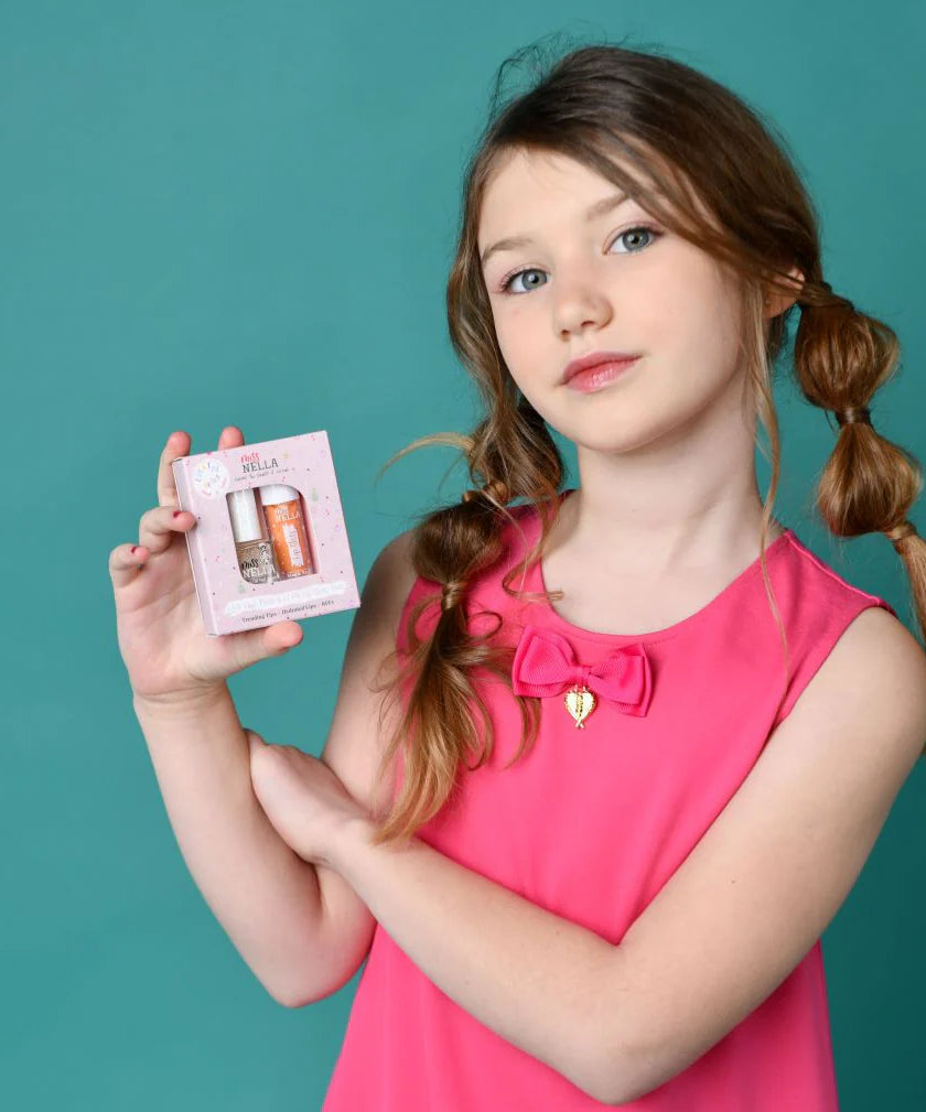 Miss Nella Nella Lip Gloss & Nail Polish Duo Set