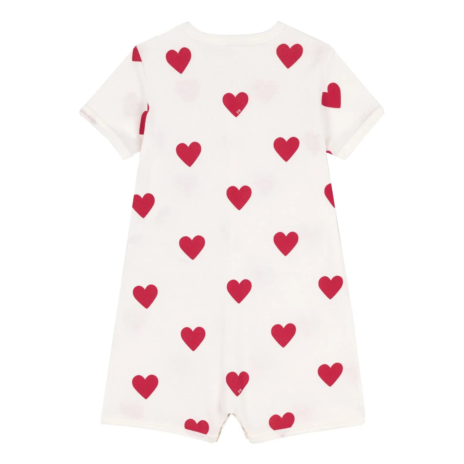 Petit Bateau - Mildor Heart Pajamas | White