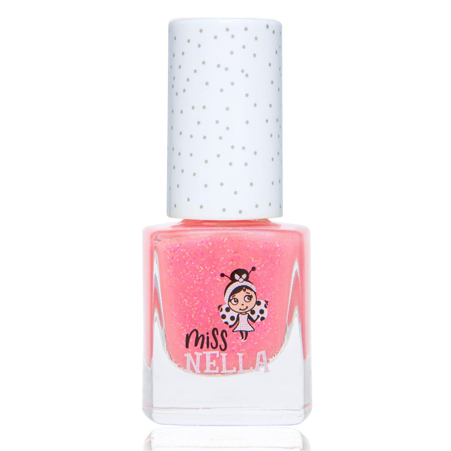 Miss Nella - Coral Pink Shimmery Peelable Nail Polish