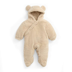 MORI Soft Borg Pramsuit - Taupe-Pramsuits-Taupe-0-3m | Natural Baby Shower