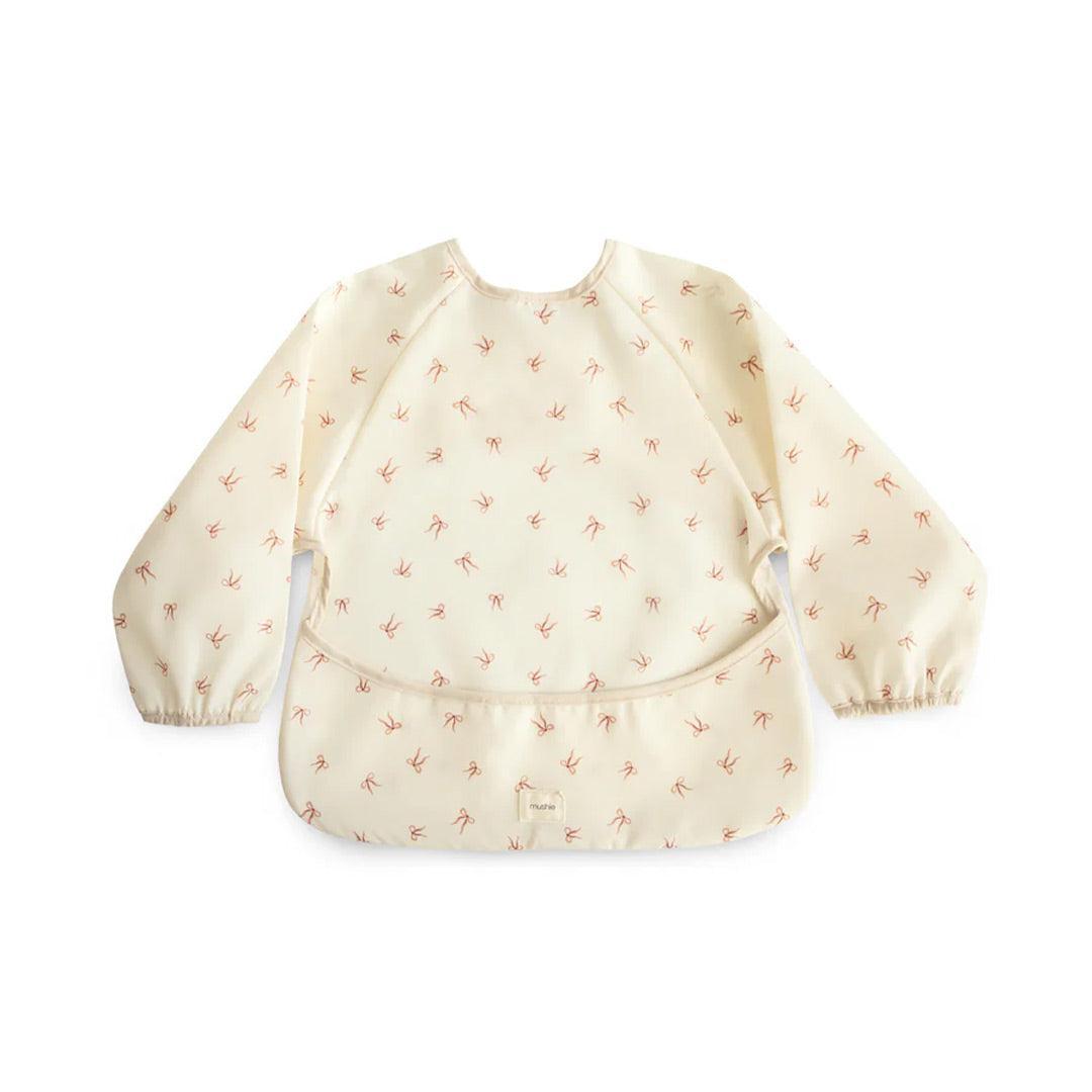 Mushie Long Sleeve Bib - Bows-Bibs-Bows- | Natural Baby Shower