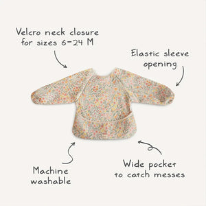 Mushie Long Sleeve Bib - Space-Bibs-Space- | Natural Baby Shower