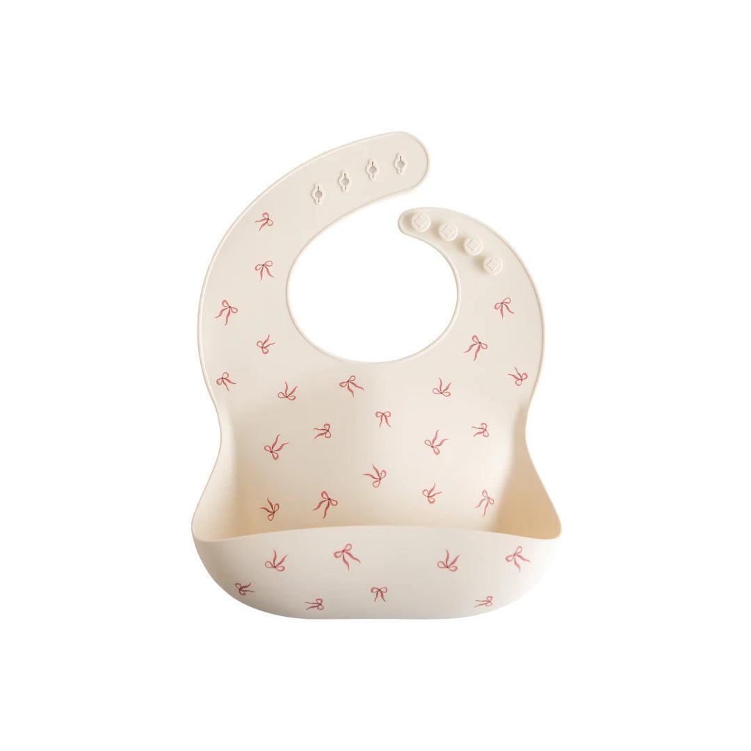 Mushie Silicone Bib - Bows-Bibs-Bows-0m+ | Natural Baby Shower