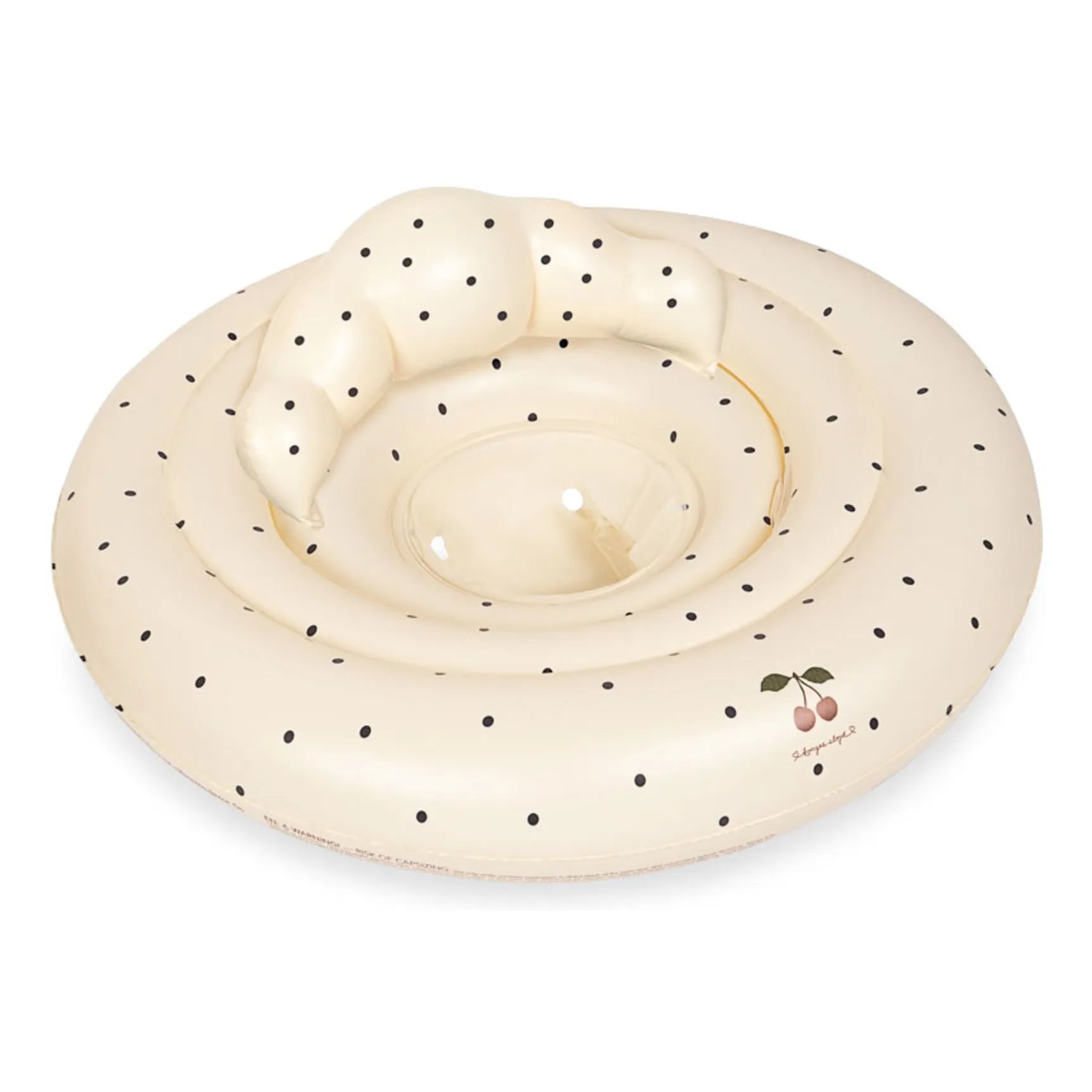 Konges Sløjd - Navy Blue Polka Dot Baby Seat | Beige