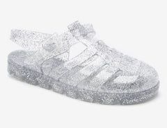 Next - Kids Jelly Glitter Silver Sandals - 30.5 