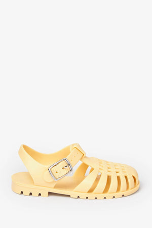 Next - Girls and Boys Jelly Jelly Light Yellow Sandals - 28 
