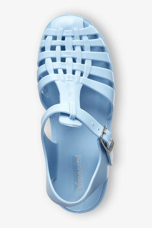 Next - Girls and Boys Jelly Jelly Baby Blue Sandals - 24
