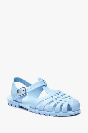 Next - Girls and Boys Jelly Jelly Baby Blue Sandals - 28