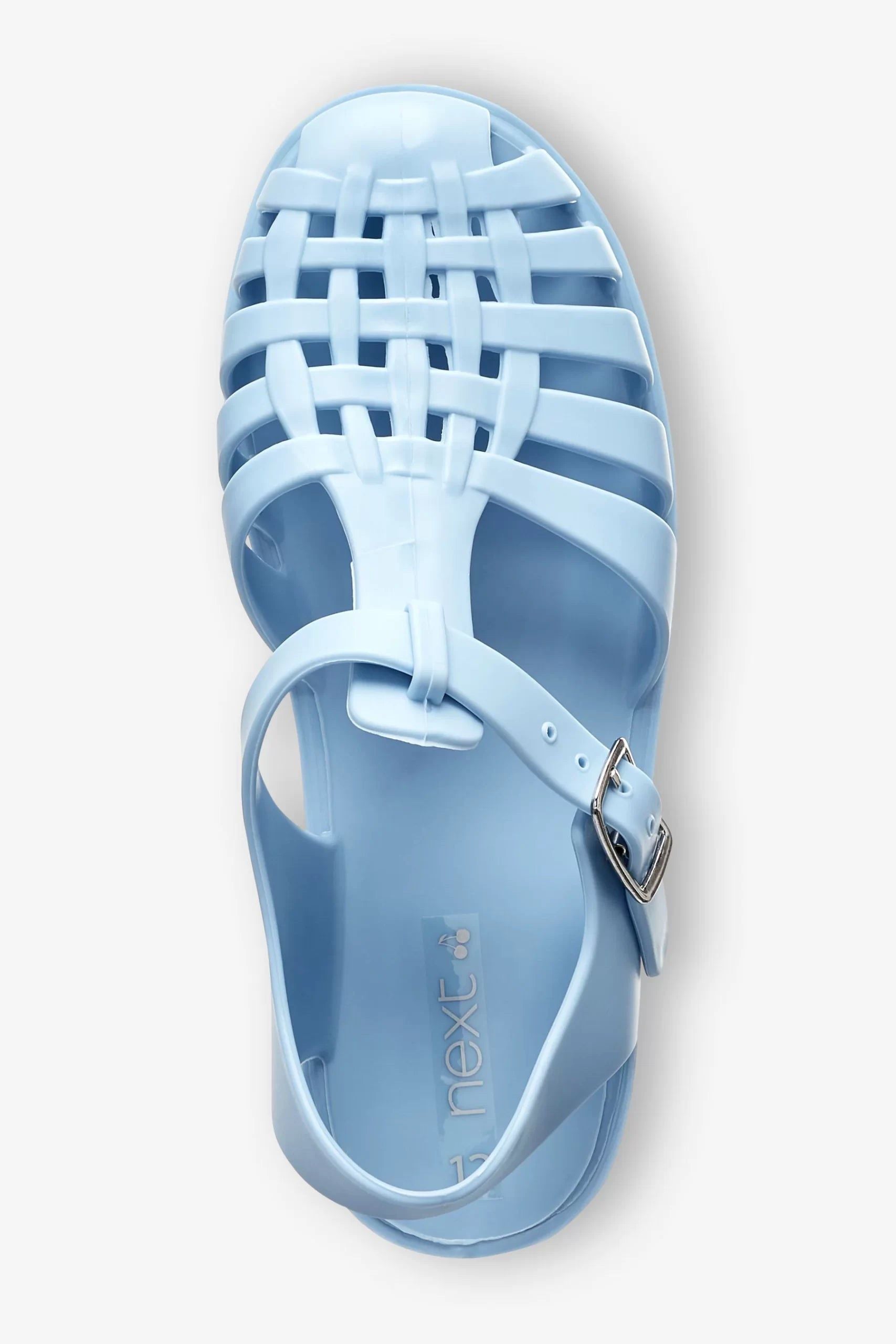Next - Girls and Boys Jelly Jelly Baby Blue Sandals - 29