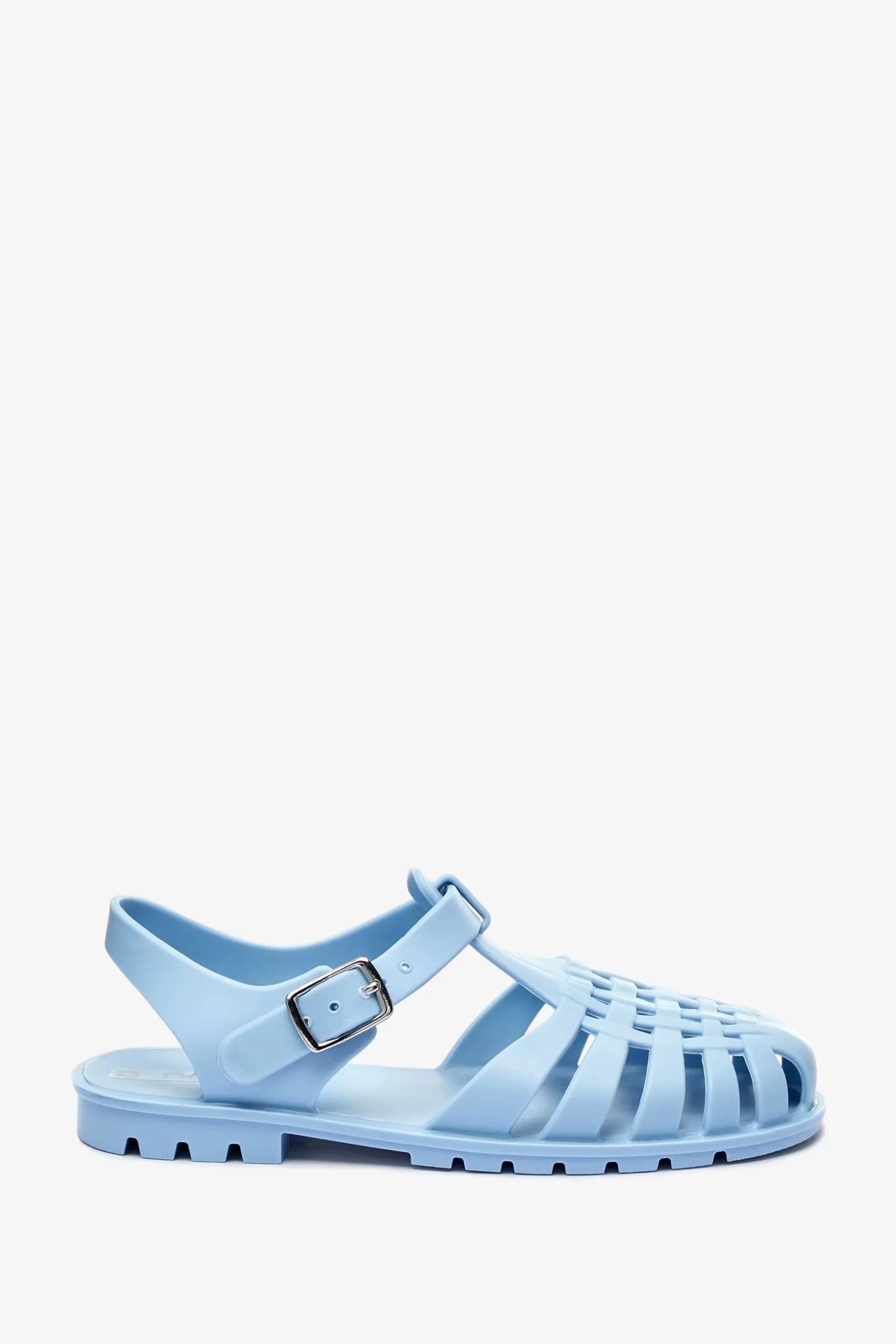 Next - Girls and Boys Jelly Jelly Baby Blue Sandals - 29