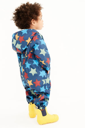 Next - Polar Lined Star Patterned Child Raincoat - 12-18 Months 