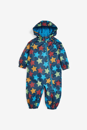 Next - Polar Lined Star Patterned Children's Raincoat - 2-3 Years 