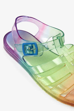 Next - Soft Soled Rainbow Kids Jelly Sandals - 23 
