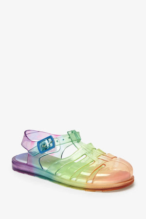 Next - Soft Soled Rainbow Kids Jelly Sandals - 24 
