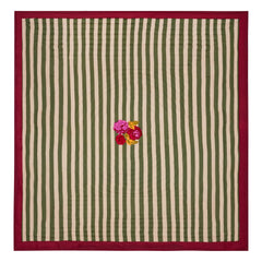 Lisa Corti - Nizam Striped Bed Cover | Green