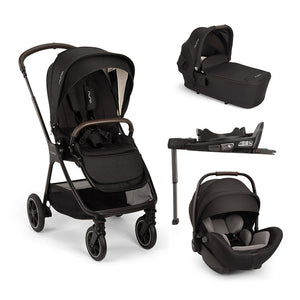 Nuna TRIV NEXT with ARRA FLEX & BASE CURV Travel System Bundle-Travel Systems-Caviar- | Natural Baby Shower