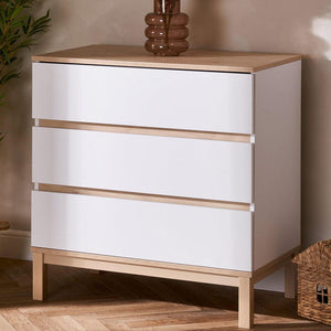 Obaby Astrid 3 Piece Room Set - White-Nursery Sets-White-No Mattress | Natural Baby Shower