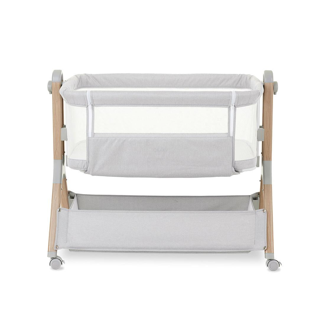 Obaby Cloud Bedside Crib - Grey-Bedside Cribs-Grey-Crib | Natural Baby Shower