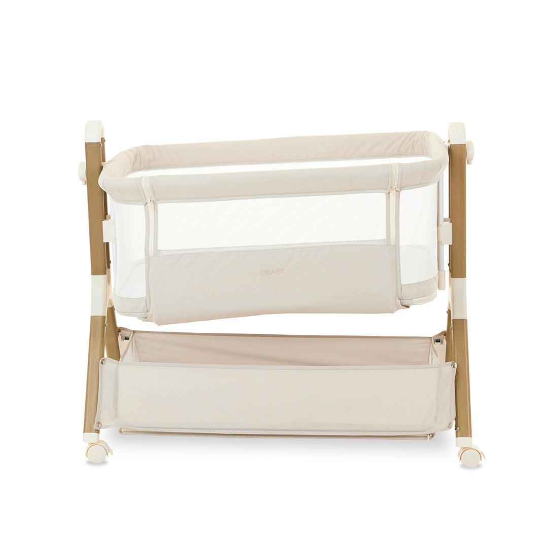 Obaby Cloud Bedside Crib - Oatmeal-Bedside Cribs-Oatmeal-Crib | Natural Baby Shower