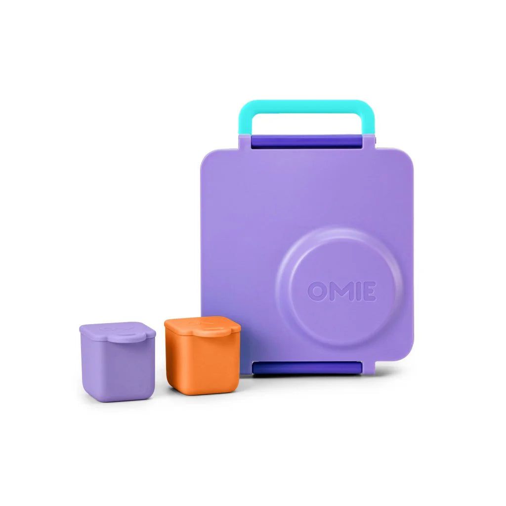 OmieBox Bento Box Inner Compartment Containers 2pcs Red and Yellow