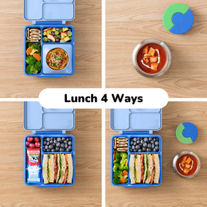Omiebox - Insulated Ocean Blue Bento Lunch Box