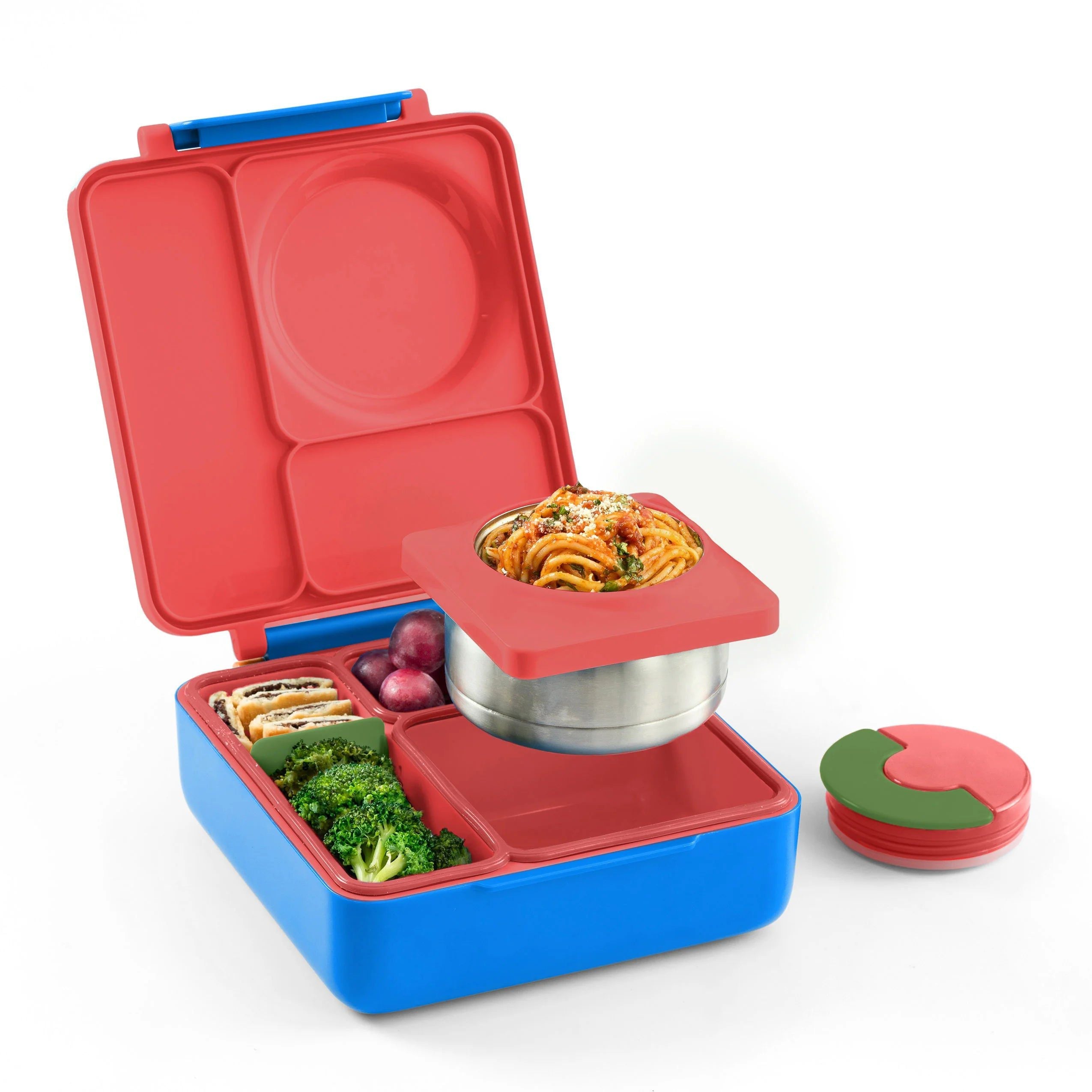 OmieBox Heat Insulated Red Bento Lunch Box