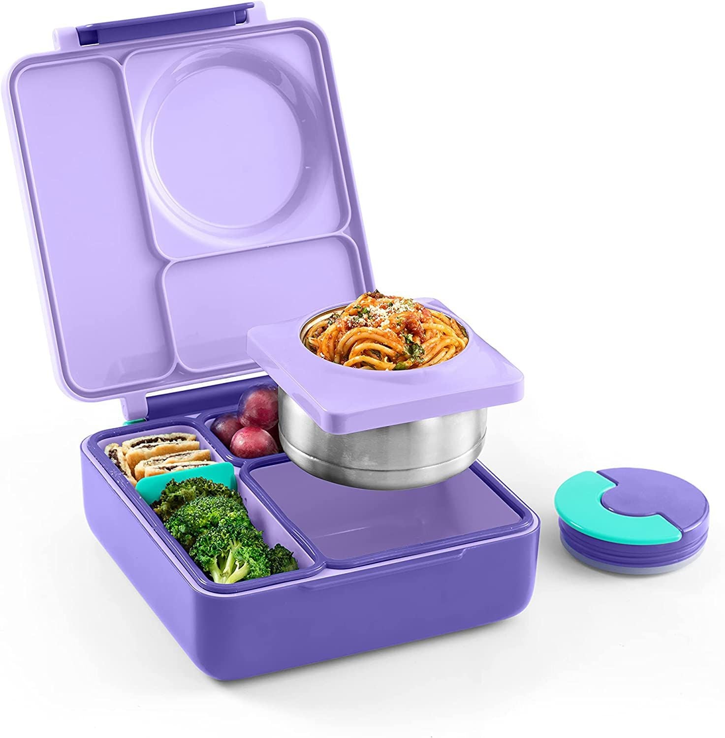 OmieBox Thermal Insulated Purple Bento Lunch Box