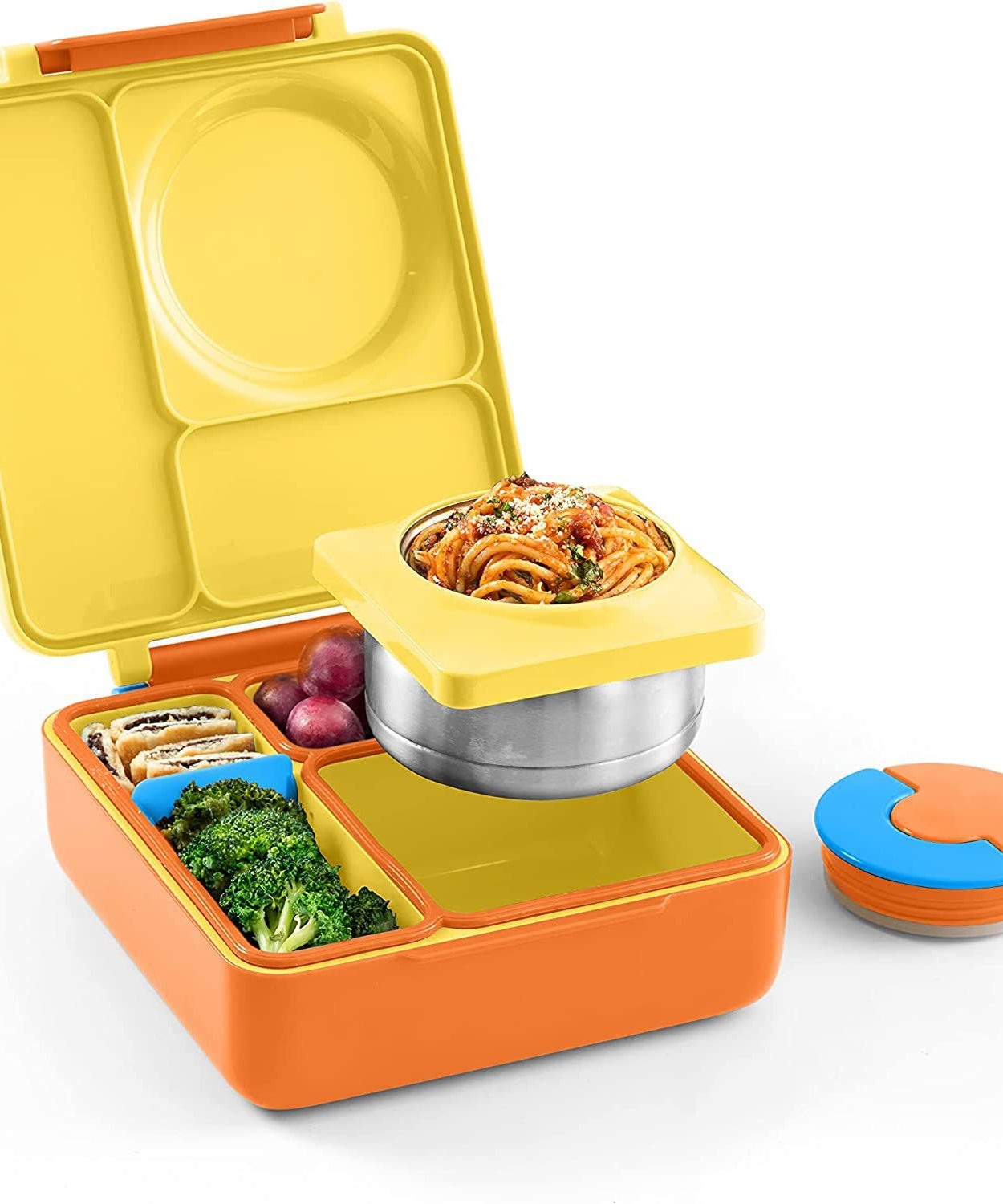OmieBox Heat Insulated Yellow Bento Lunch Box