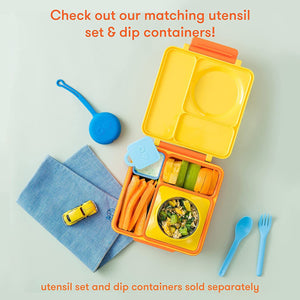OmieBox Thermal Insulated Yellow Bento Lunch Box