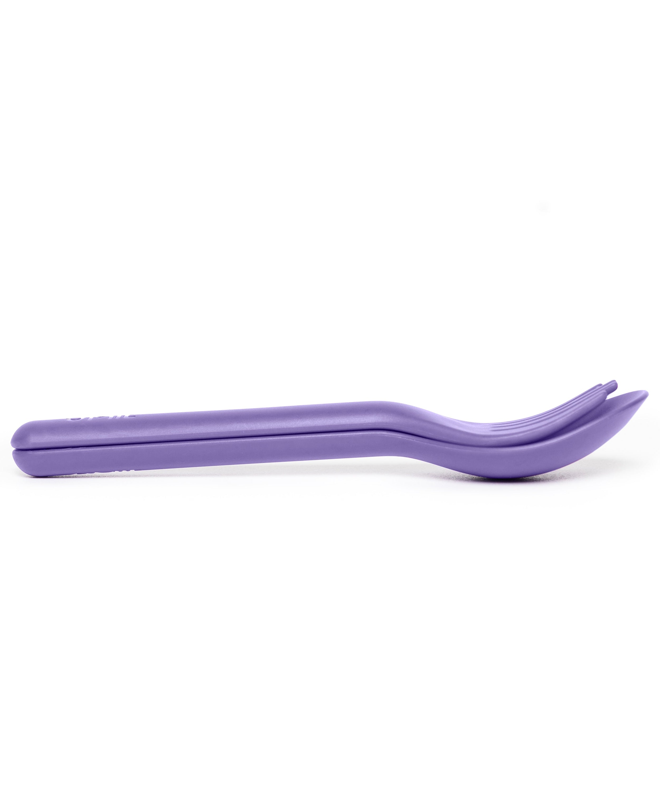Omiebox - OmiePod Purple Silicone Fork and Spoon Set