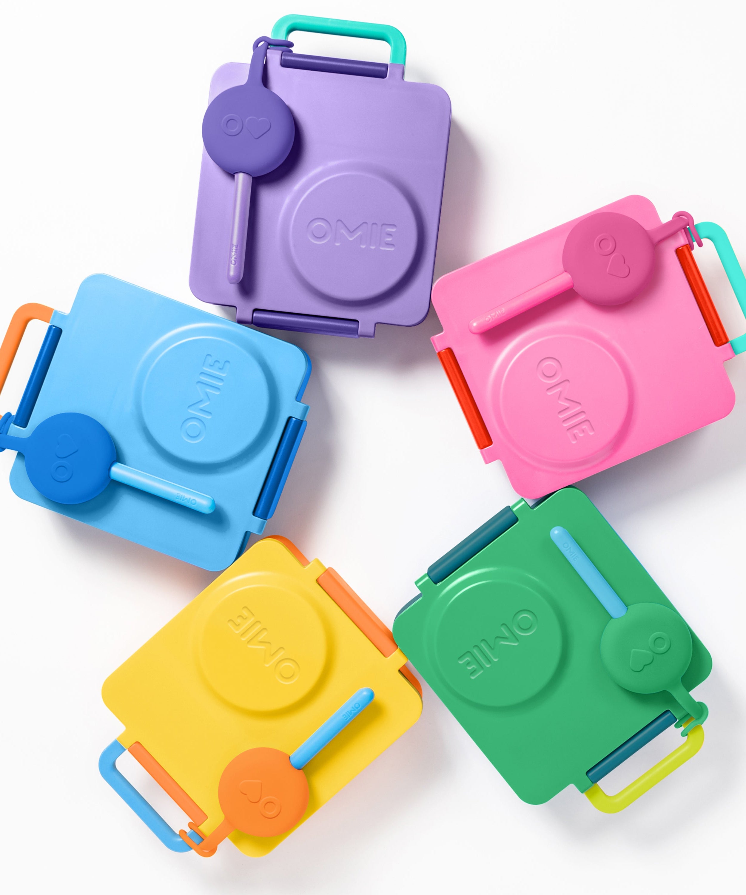 Omiebox - OmiePod Purple Silicone Fork and Spoon Set