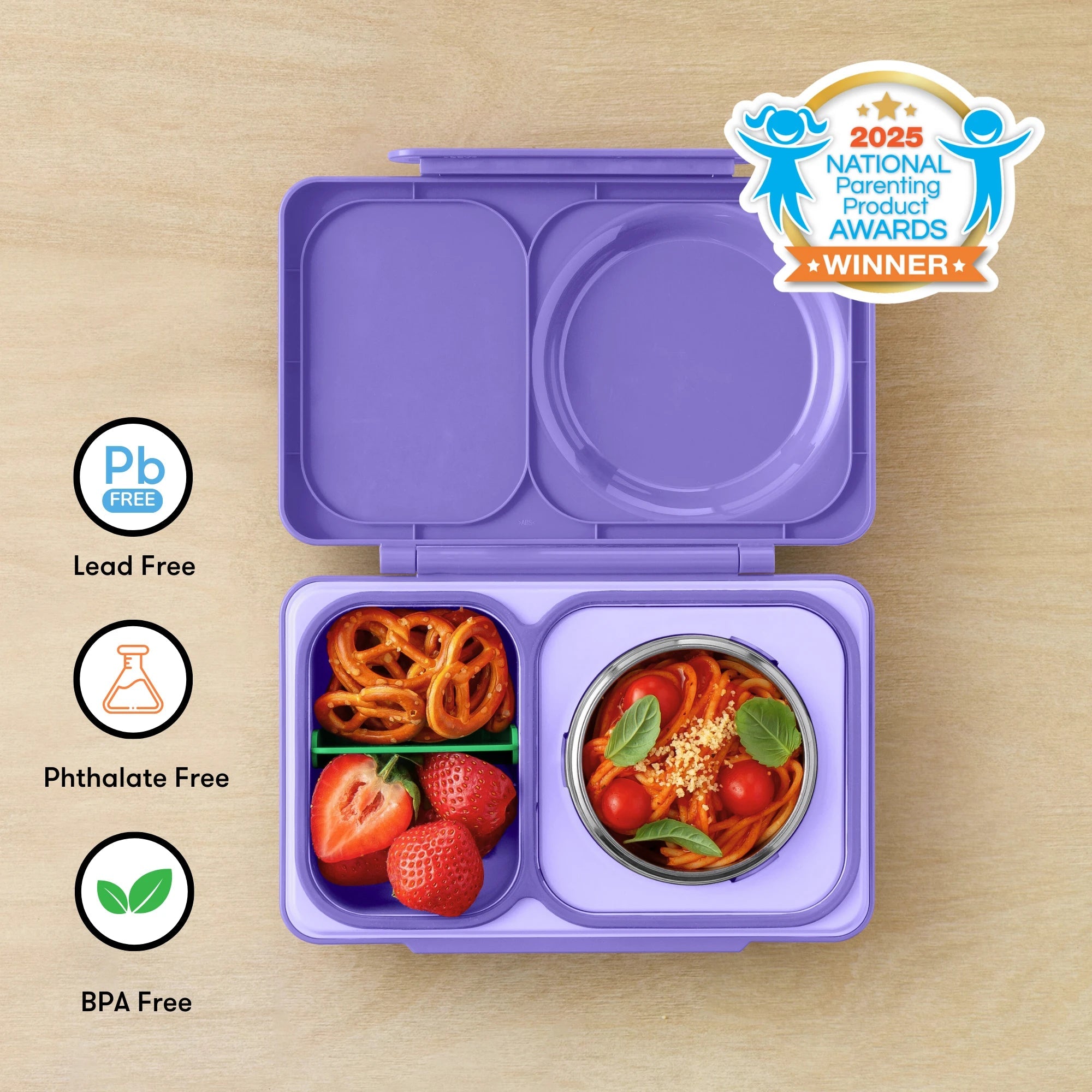 Omiebox - UP Heat Insulated 2nd Generation Galaxy Purple Bento Lunch Box