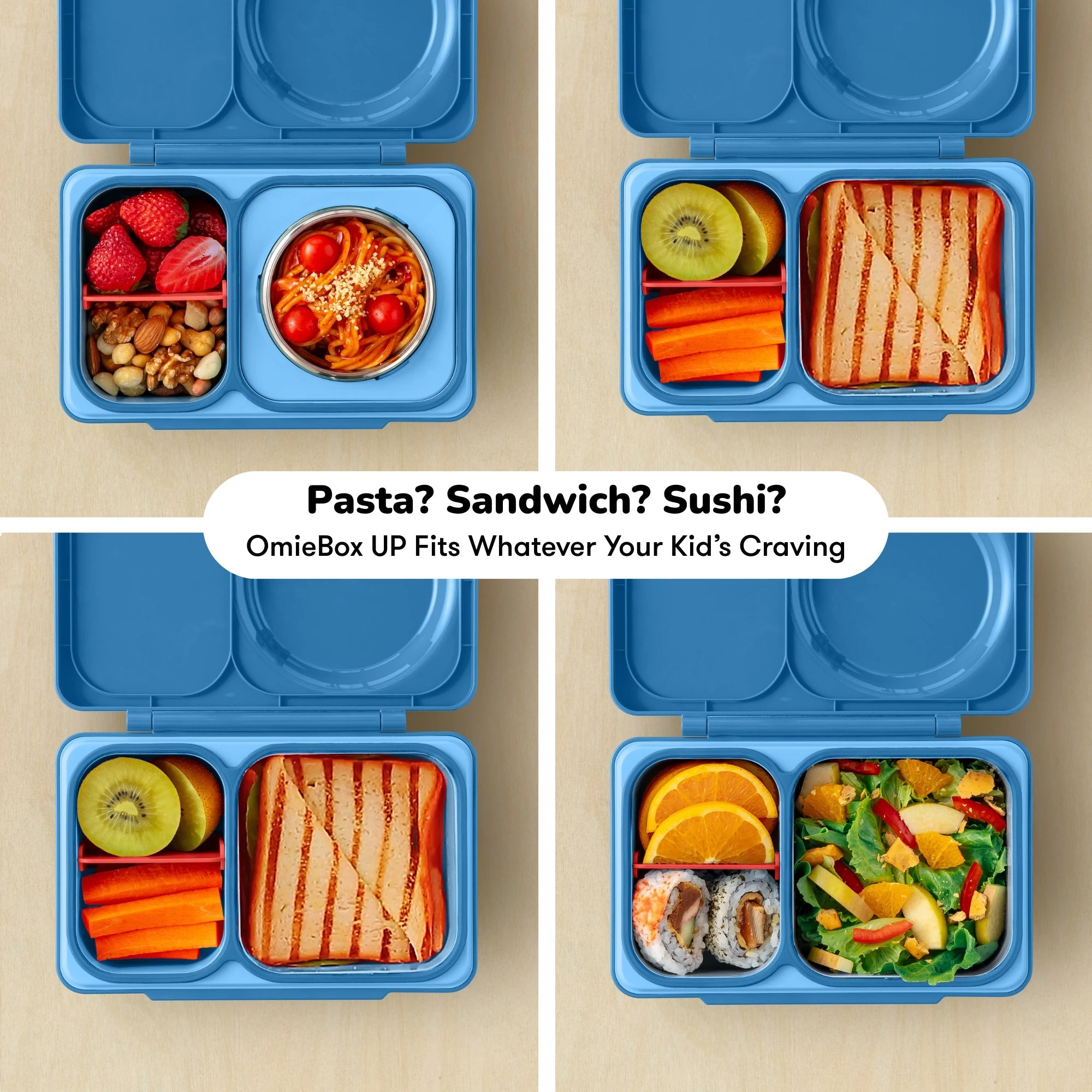 Omiebox - UP Heat Insulated 2nd Generation Cosmic Blue Bento Lunch Box