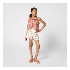 Chloé - Organic Cotton Floral Pattern Shorts | Pink