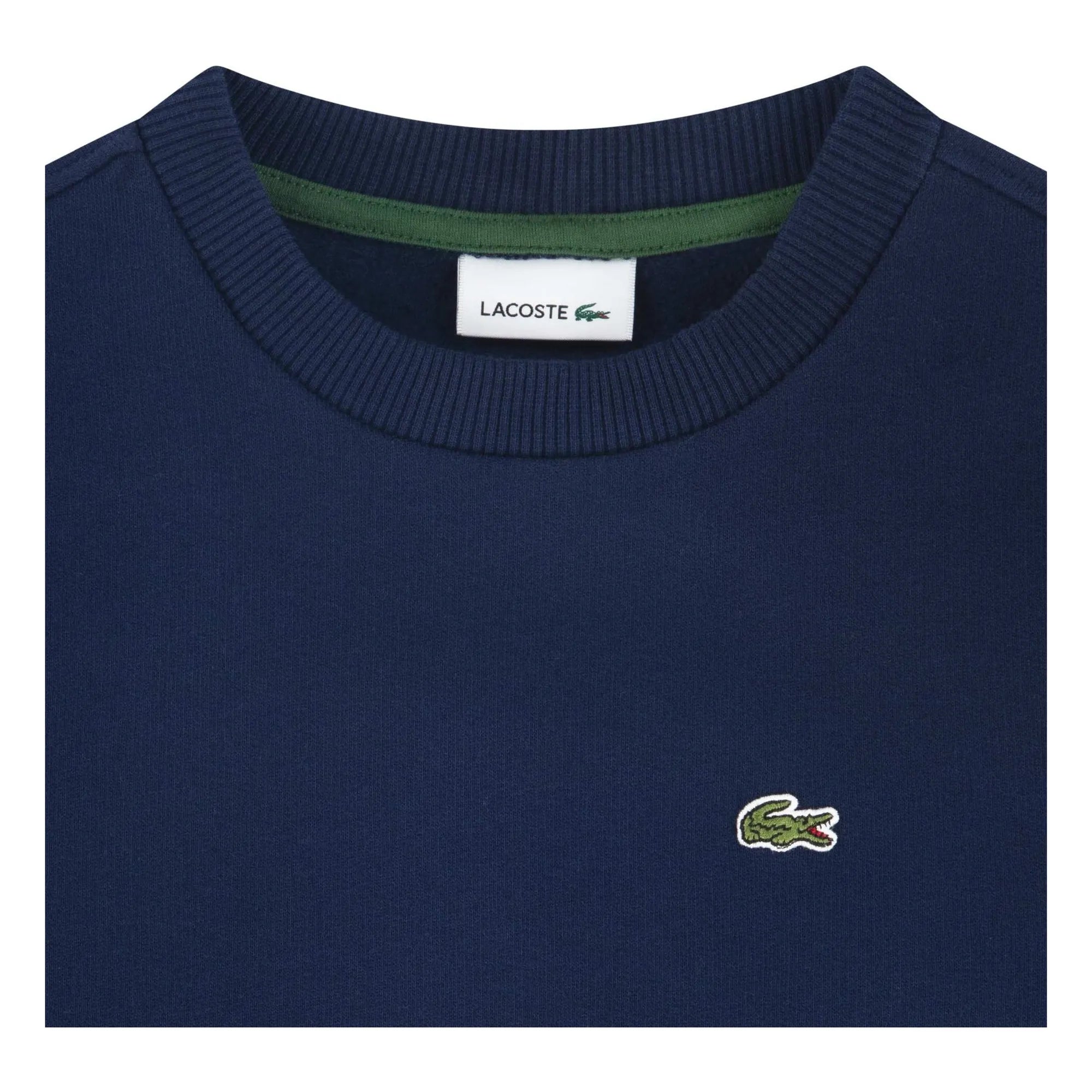 Lacoste - Organik pamuklu logolu sweatshirt | Lacivert
