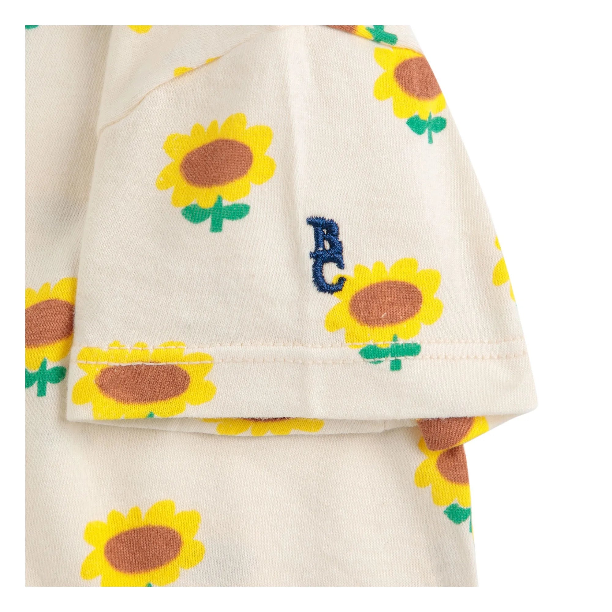 Bobo Choses - Organic Cotton Sunflower Romper | Ecru