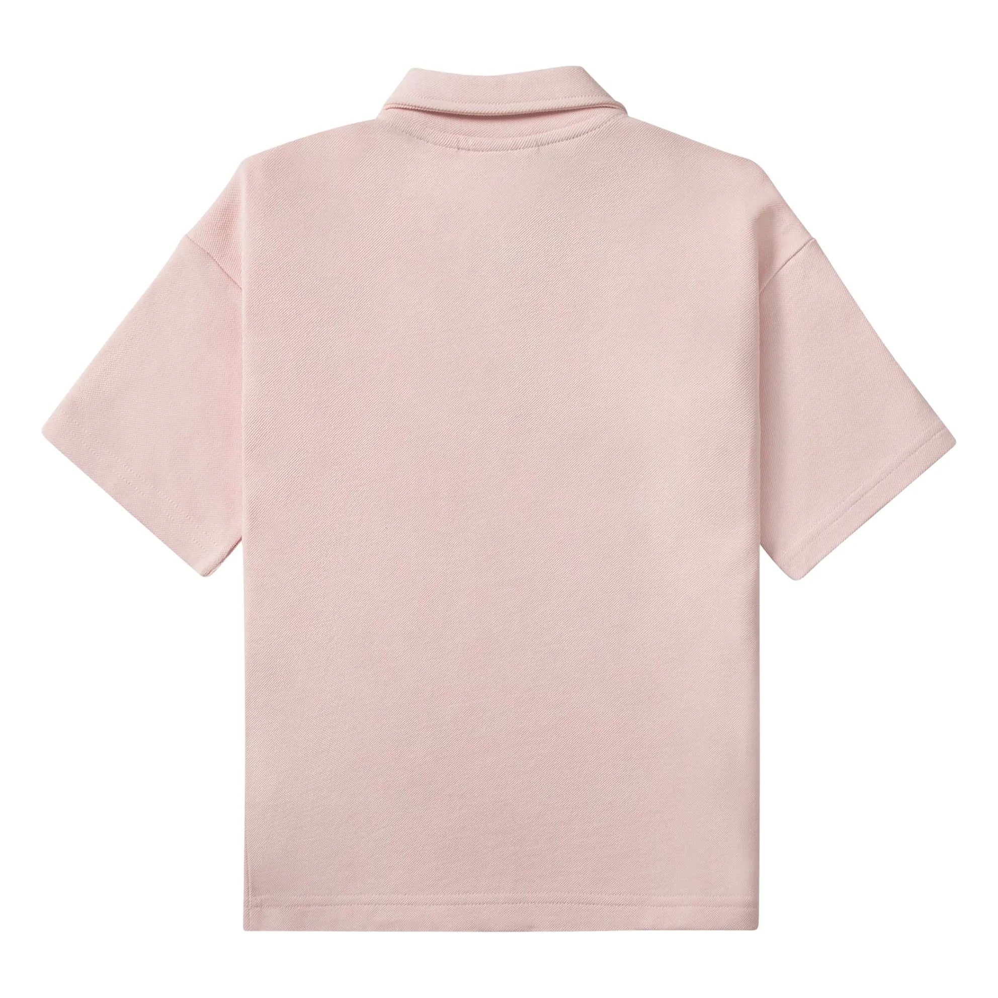 Lacoste - Oversize logo polo tişört Organik pamuk | Açık Pembe