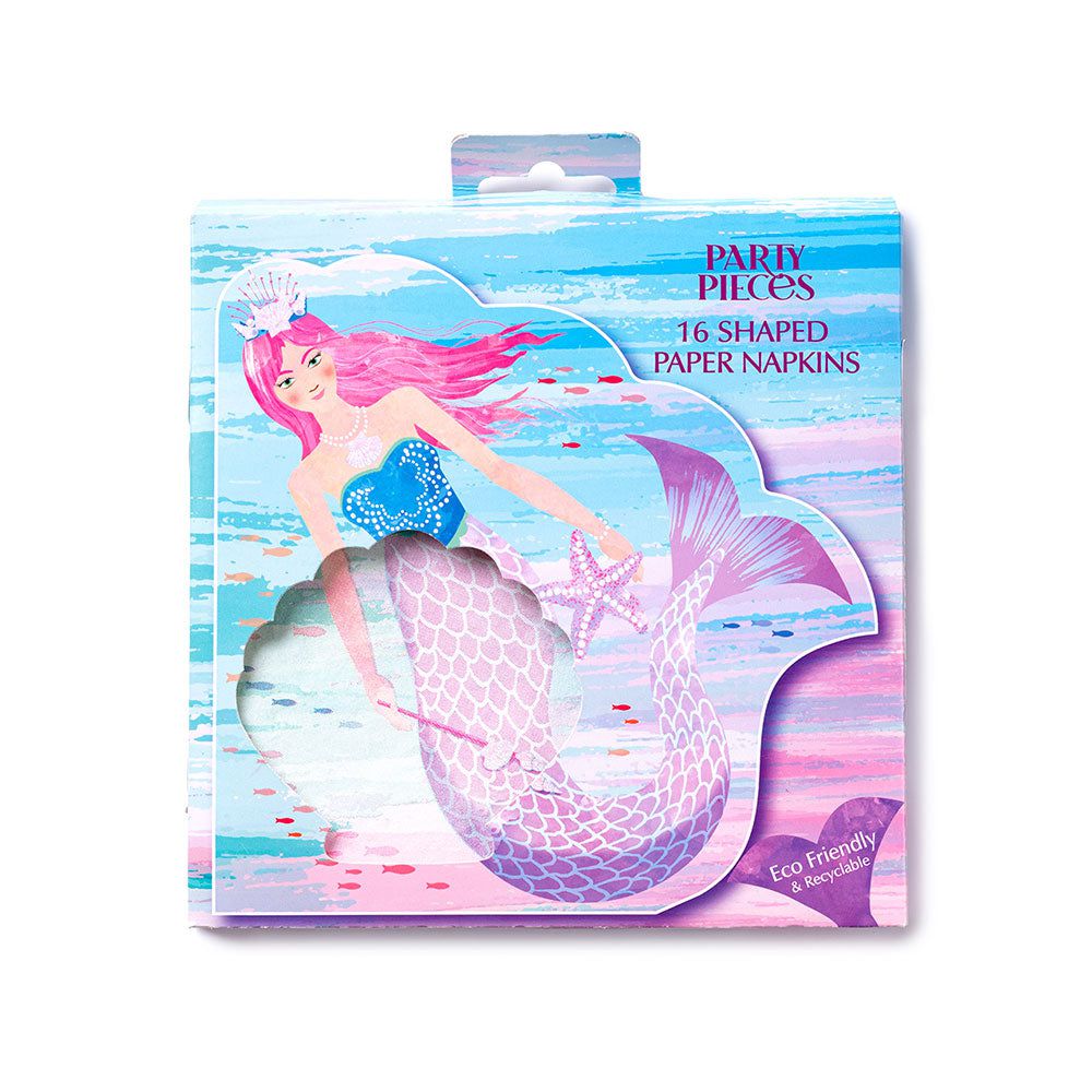 Party Pieces - Mermaid 16 Piece Party Napkins 