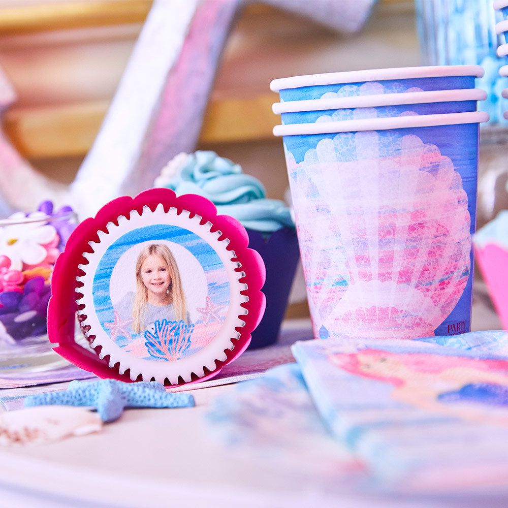 Party Pieces - Mermaid 8-Piece Party Paper Cups 