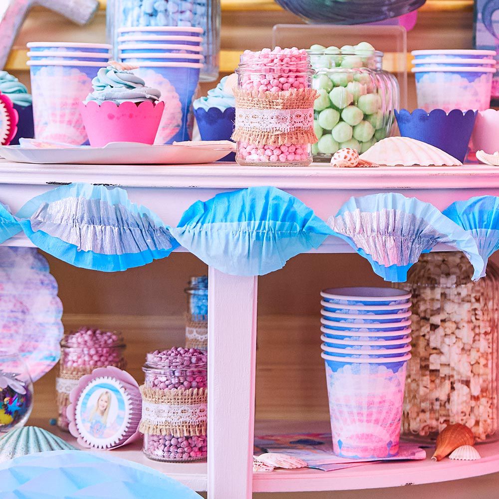 Party Pieces - Mermaid 8-Piece Party Paper Cups 