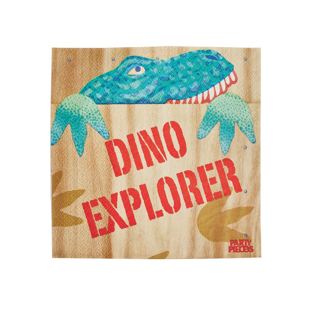 Party Pieces - Dino the Explorer 16-Pack Party Napkins
