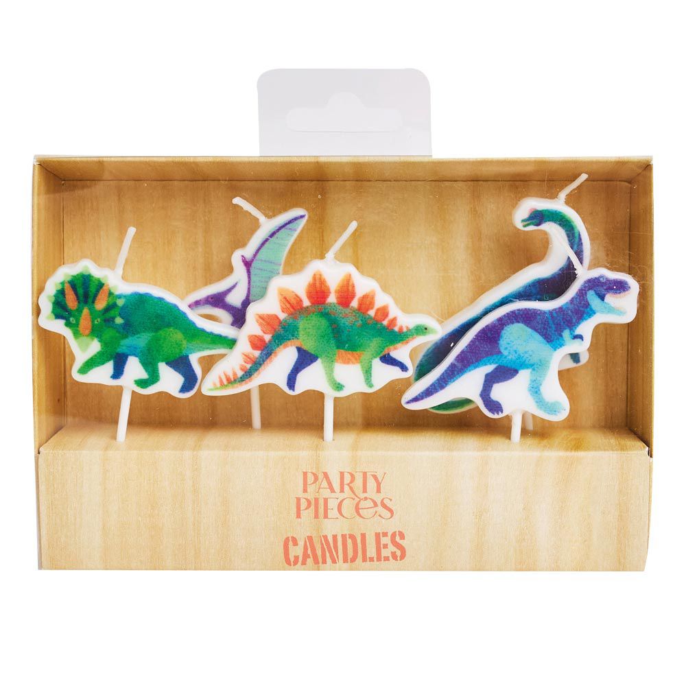 Party Pieces - Dino Explorer 5-pack Party Candles