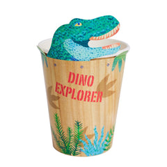 Party Pieces - Discoverer Dino 8-Pack Party Cardboard Cups