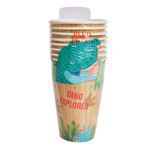 Party Pieces - Discoverer Dino 8-Pack Party Cardboard Cups